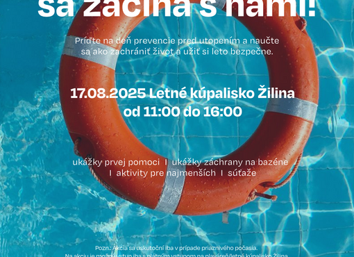 Príďte si užiť bezpečné leto – naučte sa zachrániť život