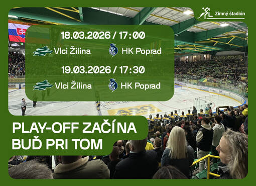 Play-off začína a Vlci potrebujú vašu podporu!