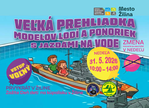 Pozor, zmena termínu: Jazdy na modeloch lodí v Žiline o deň neskôr