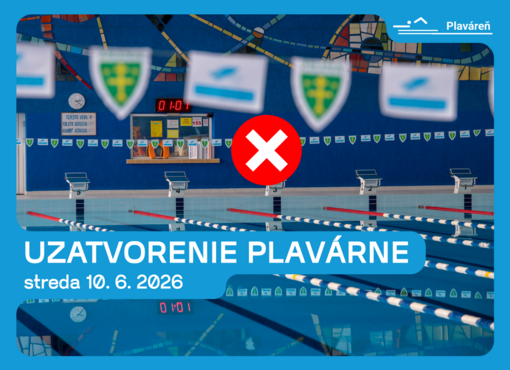 Uzatvorenie plavárne dňa 10. 6. 2026