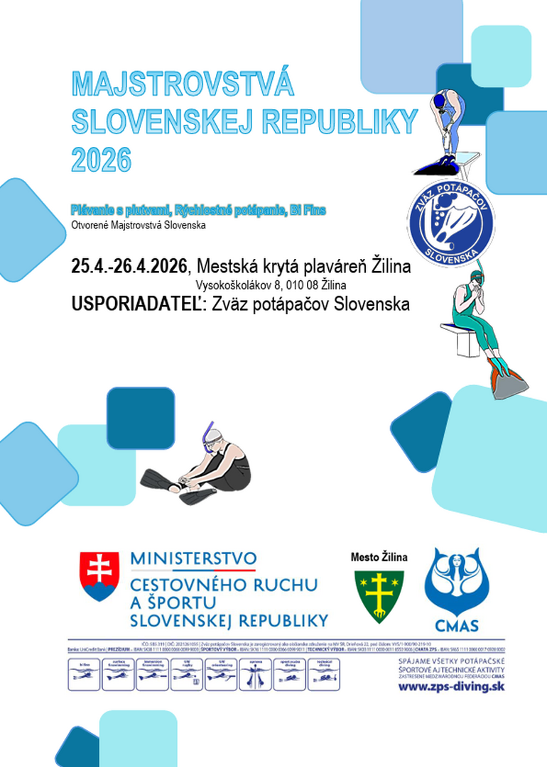 Majstrovstvá SR v potápaní 2026 v Žiline