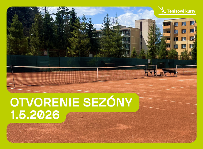 Tenisové kurty – otvorenie sezóny