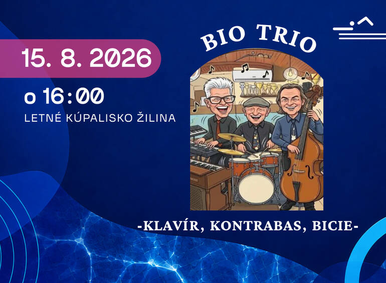 Živá hudba pri bazénoch: BIO Trio na kúpalisku!