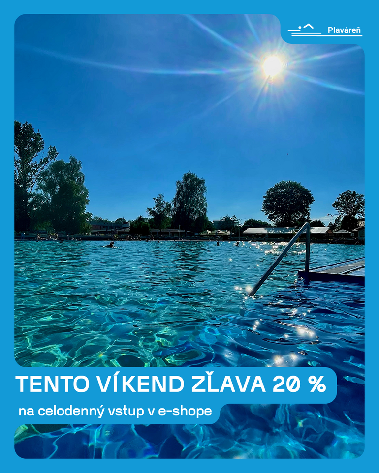 Dnes na kúpalisko so zľavou až 20 %! Posledný deň víkendovej akcie