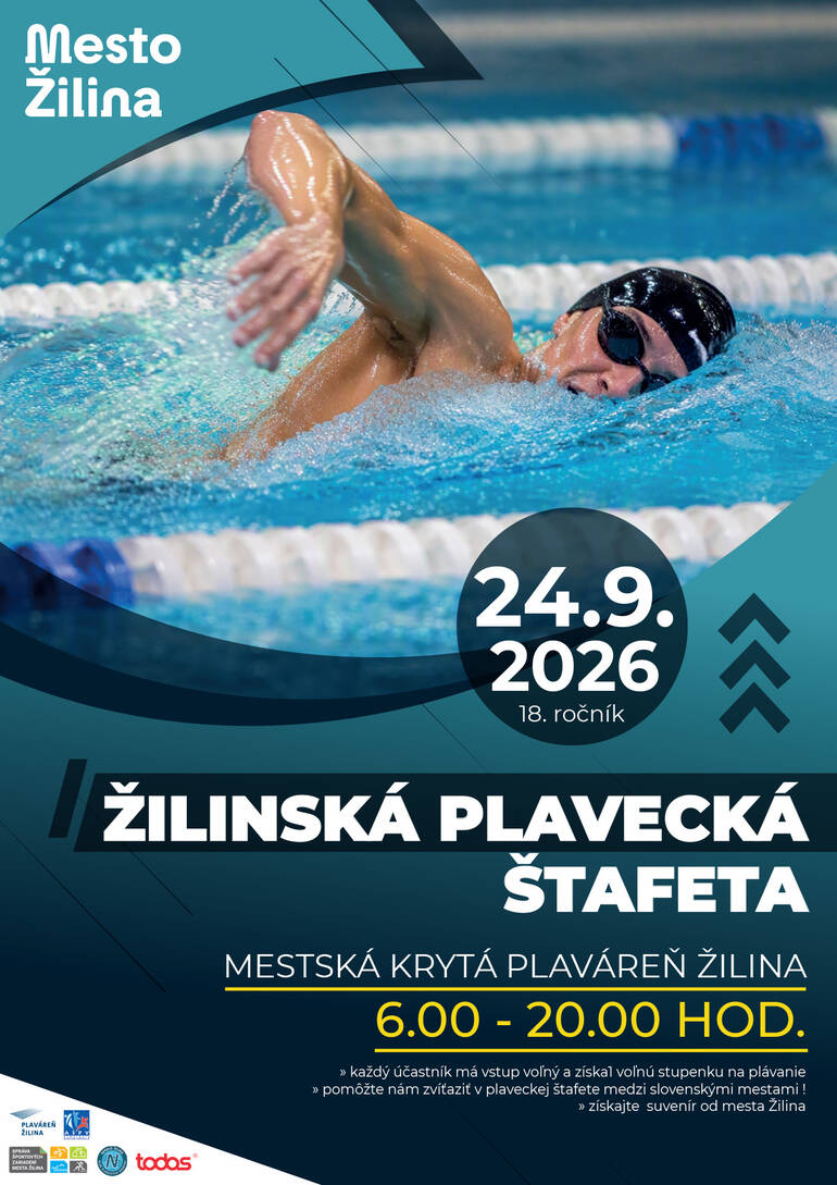Žilina sa opäť spojí vo vode: Prichádza Žilinská plavecká štafeta