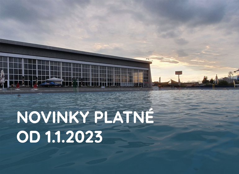 Novinky platné od 1.1.2023